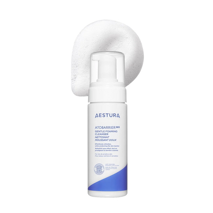 AESTURA ATOBARRIER365 Gentle Foaming Cleanser – Milde Reinigingsschuim voor Gevoelige Huid – Beschermt de Huidbarrière – 150 ml