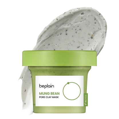 beplain Mung Bean Pore Clay Mask – Kleimasker voor de vette en gemengde huid – Poriënreiniging – 120 ml