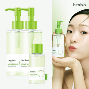 BePlain - Beplain Mung Bean Cleansing Oil - Make-up Remover - Korean Skincare - (200mlx2+50ml)