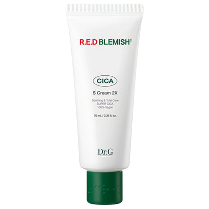 Dr.G R.E.D Blemish Cica-S Cream 2X – Gevoelige huid – Kalmerende verzorging – 70 ml
